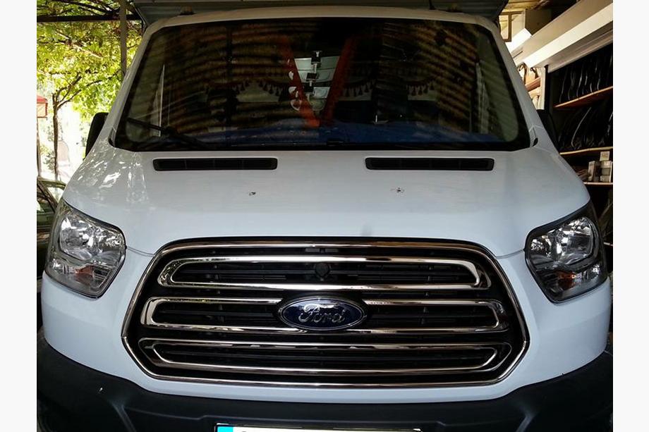 Ford Transit 2014– Okvir maske (2014-2018, 2 kosa, nerjaveče jeklo) Fotografija 5