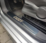 Volkswagen Caddy 2004–2010 Notranje obloge pragov (Carmos, jeklo) fotografija 1