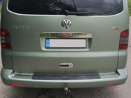 Volkswagen T5 Multivan 2003–2010 Nerjaveča letev nad registrsko tablico za peta vrata Brez napisa, Carmos – turško jeklo fotografija 2