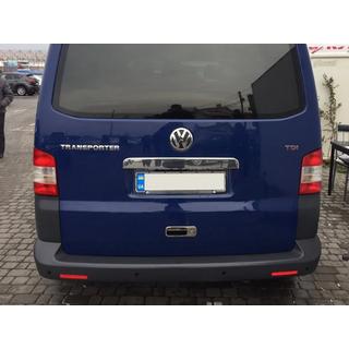 Okrasna letvica iz nerjavečega jekla nad registrsko tablico za prtljažna vrata fotografija 2