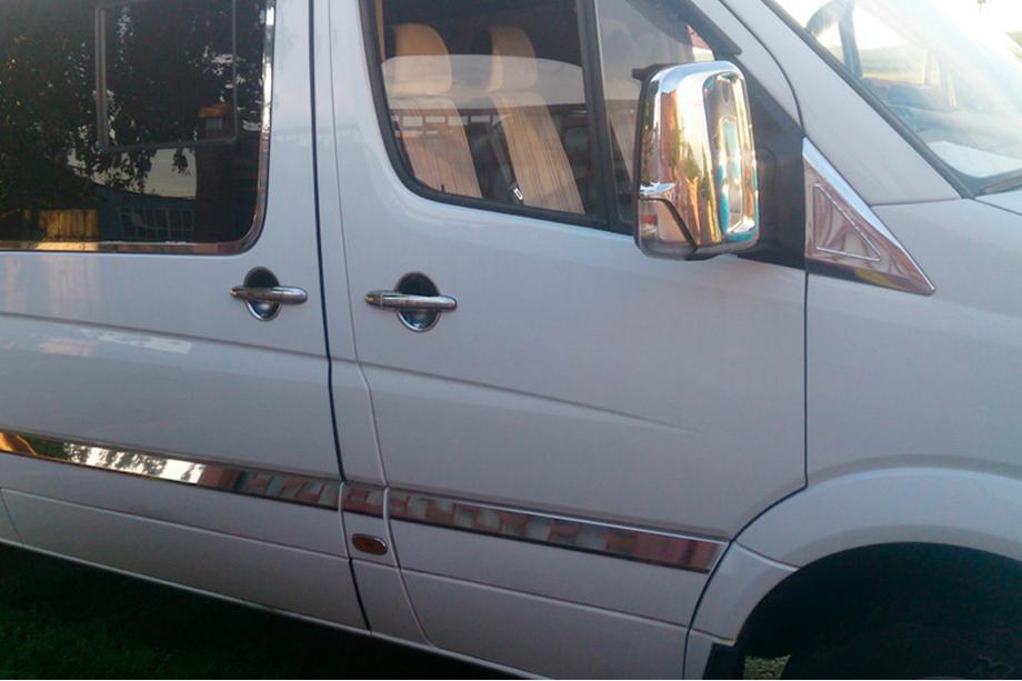 Mercedes Sprinter W906 2006–2018 Pokrovi ogledal (2 kosa) Omsa, italijansko nerjavno jeklo Fotografija 6