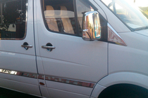 Volkswagen Crafter 2006–2016 Pokrovi ogledal (2 kosa) Carmos, turško jeklo fotografija 7