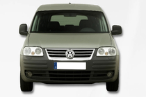 Volkswagen Caddy 2004–2010 Okrasna obloga maske (nerjaveče jeklo) OmsaLine - italijansko nerjavno jeklo fotografija 3