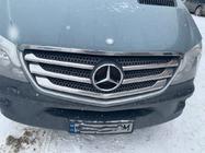 Mercedes Sprinter W906 2006–2018 Okvir maske hladilnika (2013↗, nerjavno jeklo) fotografija 4
