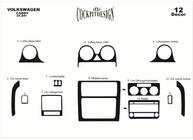 Volkswagen Caddy 2004–2010 Obloge armaturne plošče Aluminij fotografija 11