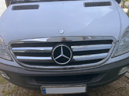 Mercedes Sprinter W906 2006–2018 Okvir maske hladilnika (2006-2013, nerjavno jeklo) OmsaLine - italijansko nerjavno jeklo fotografija 1