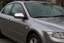 Mazda 6 2003–2008 Kromirani pokrovi ogledal (2 kos) polirano nerjaveče jeklo fotografija 1