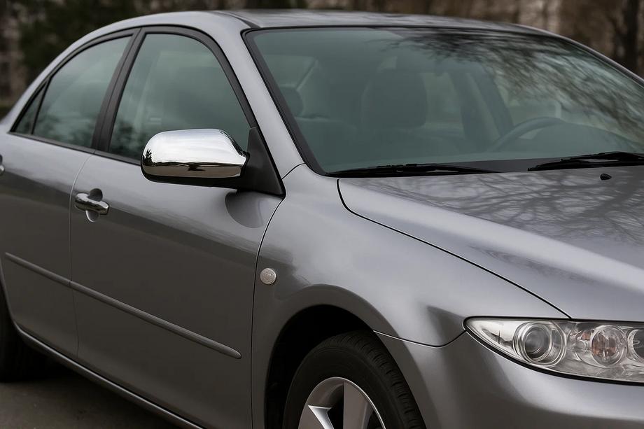 Mazda 6 2003–2008 Kromirani pokrovi ogledal (2 kos) polirano nerjaveče jeklo Image
