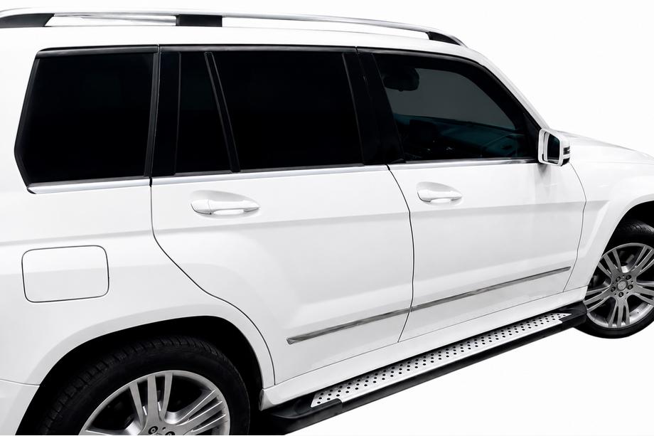 Mercedes GLK class X204 2008–2015 Bočne stopnice Allmond Grey (2 kosa, aluminij) Image