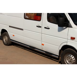 Stranske cevi (2 kos, nerjavno jeklo) Mercedes Sprinter W901/902/903/904/905 1995–2006 fotografija 1