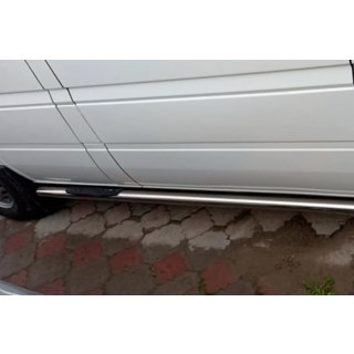 Stranske cevi (2 kos, nerjavno jeklo) Mercedes Sprinter W901/902/903/904/905 1995–2006 fotografija 2