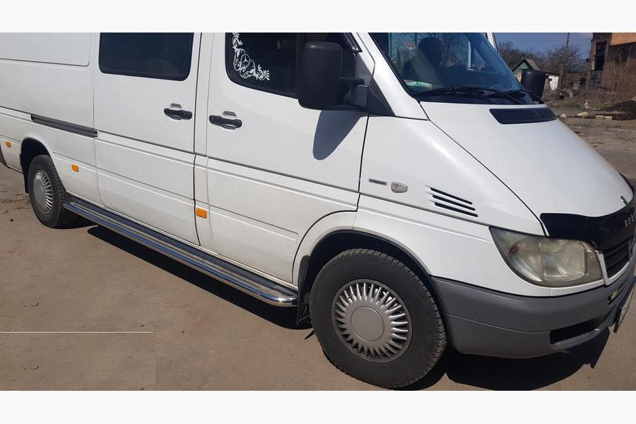 Mercedes Sprinter W901/902/903/904/905 1995–2006 Stranski pragovi Premium (2 kos, nerj.) Fotografija 3