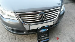 Volkswagen Passat B6 2006–2012 Obloge za masko (8 kos, nerjaveče jeklo) fotografija 4