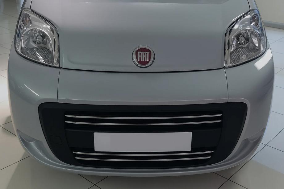 Citroen Nemo 2007–2017 Okrasna obloga maske hladilnika (4 deli, nerjaveče jeklo) OmsaLine - italijansko nerjavno jeklo Image