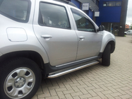 Dacia Duster 2008–2018 Stranski pragovi Premium (2 kos, nerj.) Ø60 mm fotografija 1