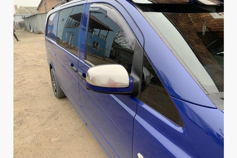 Mercedes Vito W639 2004–2014 Kromirani pokrovi ogledal Vito 2010-2015 (2 kosa) Carmos - turško nerjaveče jeklo Fotografija 7