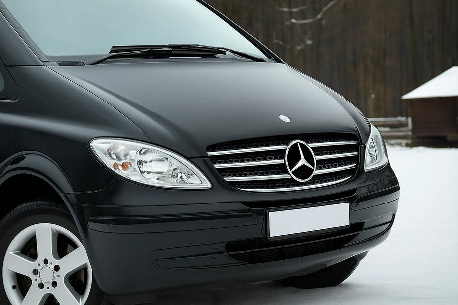 Mercedes Vito W639 2004–2014 Okrasna obloga maske 2004-2010 (nerjavno jeklo) Carmos - turško nerjaveče jeklo Image