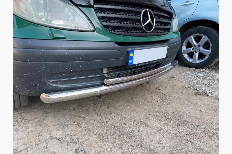 Mercedes Vito W639 2004–2014 Sprednji zaščitni lok ST014 (nerjavno jeklo) 2010-2015, Ø51→42 mm Fotografija 3