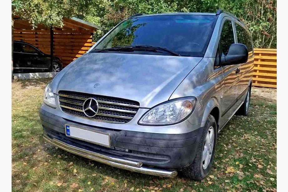 Mercedes Vito W639 2004–2014 Sprednji zaščitni lok ST014 (nerjavno jeklo) 2010-2015, Ø51→42 mm Fotografija 13