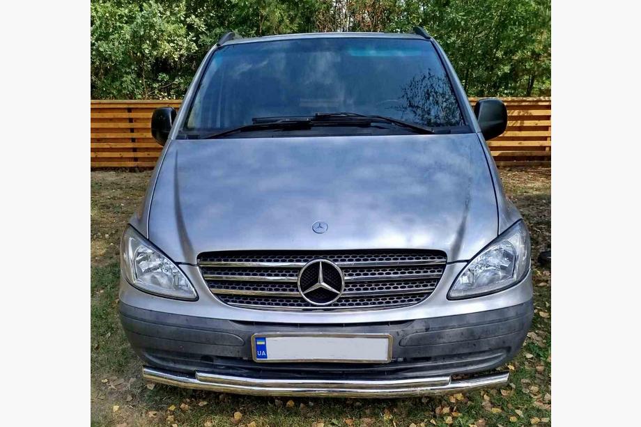 Mercedes Vito W639 2004–2014 Sprednji zaščitni lok ST014 (nerjavno jeklo) 2010-2015, Ø51→42 mm Fotografija 12