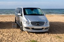 Mercedes Vito W639 2004–2014 Sprednji lip spojler odbijača BRB V1 (za lakiranje) letnik 2004–2010 fotografija 1