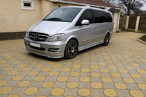 Mercedes Vito W639 2004–2014 Sprednji lip spojler odbijača BRB V1 (za lakiranje) letnik 2004–2010 fotografija 3