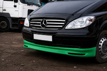 Mercedes Vito W639 2004–2014 Sprednji lip spojler odbijača BRB V1 (za lakiranje) letnik 2004–2010 fotografija 5