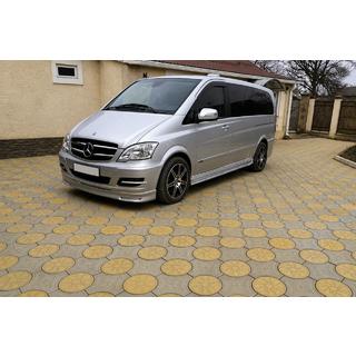Sprednji lip spojler odbijača BRB V1 (za lakiranje) Mercedes Vito W639 2004–2014 fotografija 3