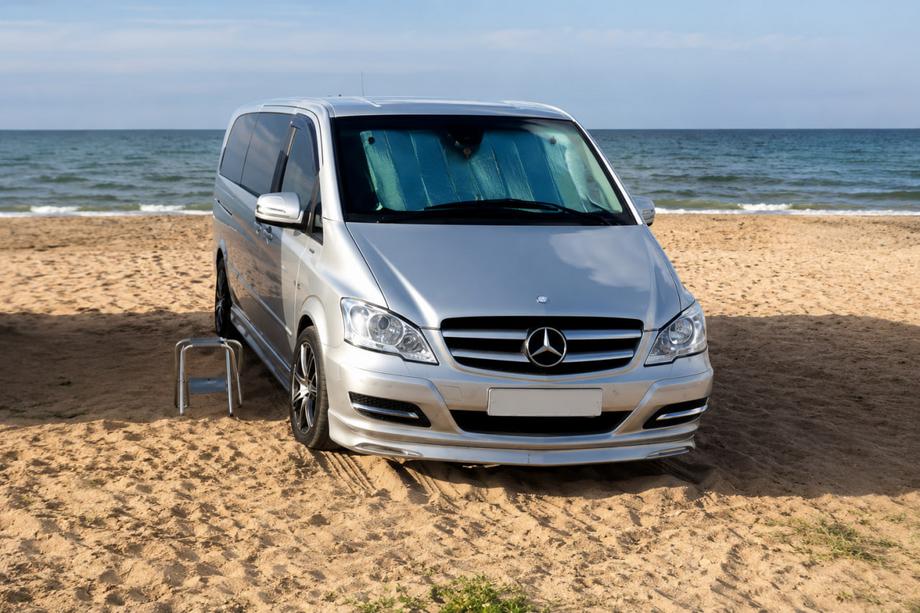 Mercedes Vito W639 2004–2014 Sprednji lip spojler odbijača BRB V1 (za lakiranje) letnik 2004–2010 Image