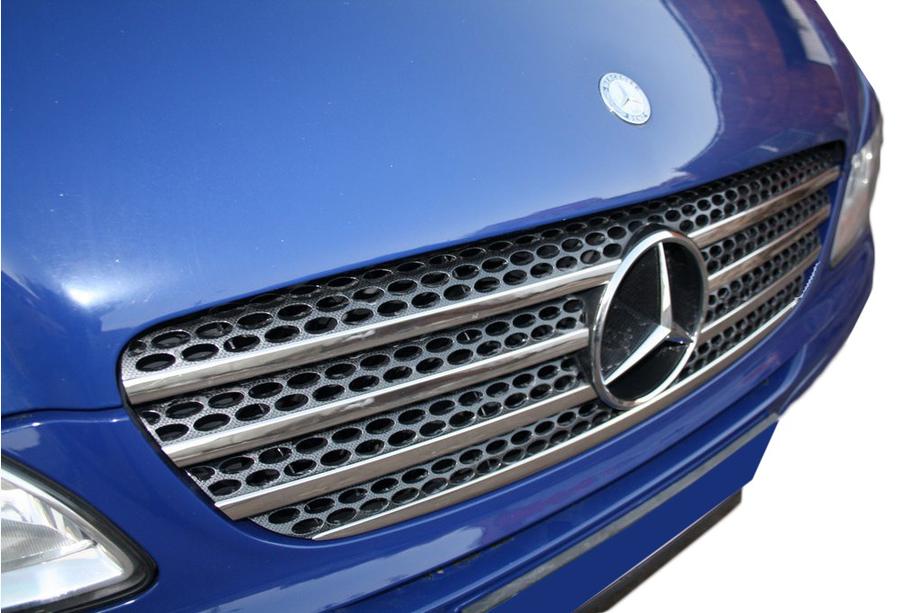 Mercedes Viano 2004–2014 Okrasne letvice za masko (7-delni komplet, nerjavno jeklo) Carmos - turško nerjaveče jeklo Image