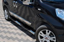 Fiat Fiorino/Qubo 2008–2024 Stranske cevi Ø70 (2 kosa, nerjaveče jeklo) fotografija 1