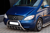 Mercedes Viano 2004–2014 Prednji zaščitni lok WT003/004 (nerjaveče jeklo) 50 mm, brez napisa fotografija 7