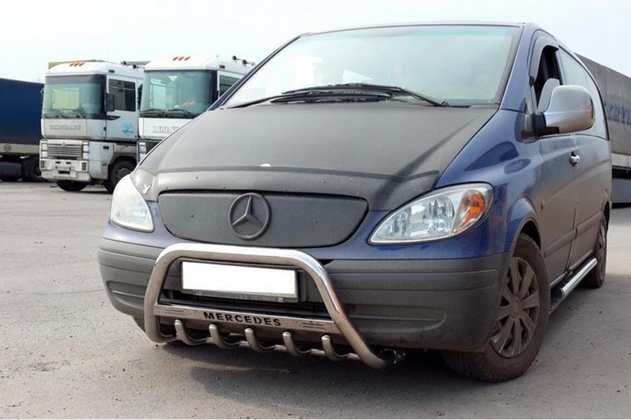 Mercedes Viano 2004–2014 Prednji zaščitni lok WT003/004 (nerjaveče jeklo) 50 mm, brez napisa Image
