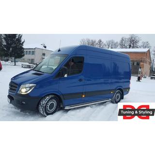 Stranski pragovi Premium (2 kos, nerj.) Mercedes Sprinter W906 2006–2018 fotografija 4
