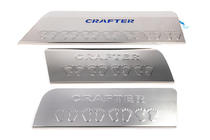 Volkswagen Crafter 2006–2016 Notranje obloge pragov (LED) Modra fotografija 3