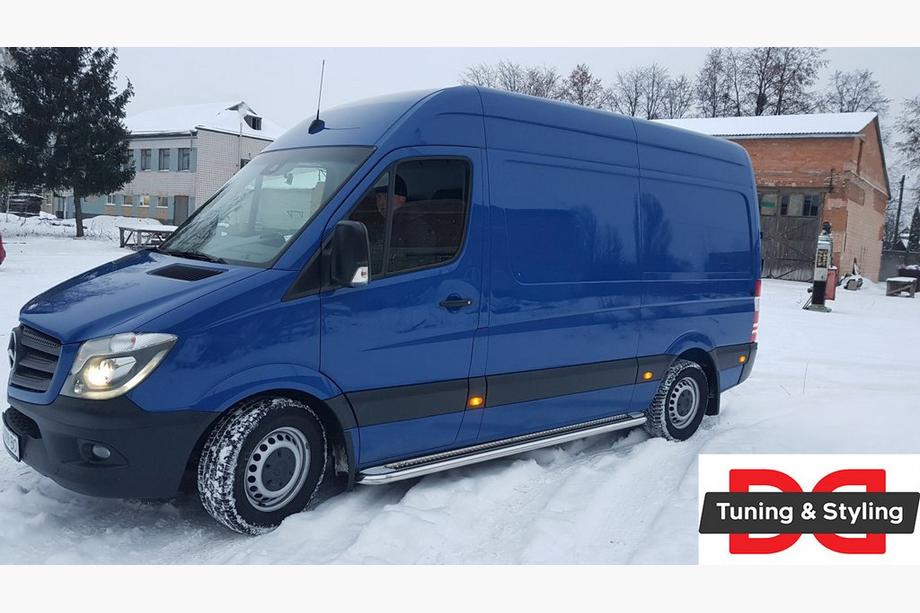 Volkswagen Crafter 2006–2016 Stranski pragovi Premium (2 kos, nerj.) d60, kratka medosna razdalja Fotografija 4