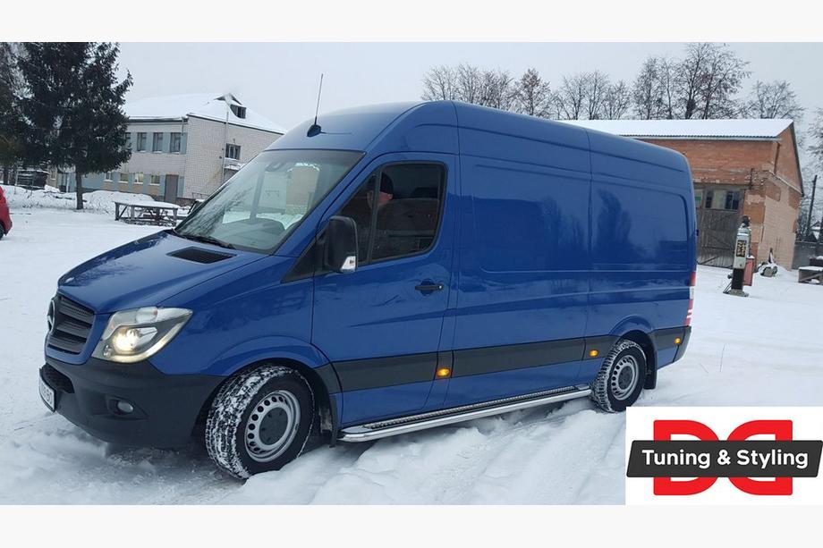 Volkswagen Crafter 2006–2016 Stranski pragovi Premium (2 kos, nerj.) d60, kratka medosna razdalja Fotografija 5