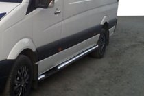 Volkswagen Crafter 2006–2016 Stranske cevi (2 kos, nerjaveče jeklo) Ø60, srednja medosna razdalja fotografija 7