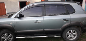 Hyundai Tucson JM 2004– Kromirane obloge kljuk vrat (4 kosi, nerjavno jeklo) fotografija 4