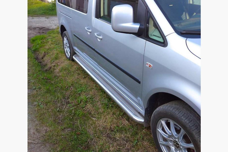 Volkswagen Caddy 2004–2010 Stranske stopnice Premium (2 kos, nerjavno jeklo) Standardna osnova, Ø60 Image