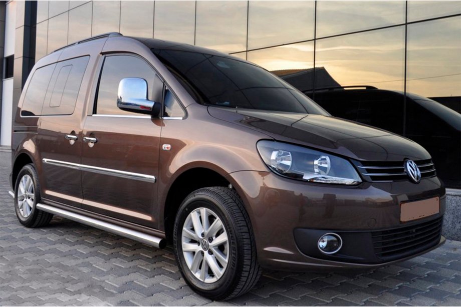 Volkswagen Caddy 2004–2010 Stranske cevi BB001 (2 kos, nerjavno jeklo) Image