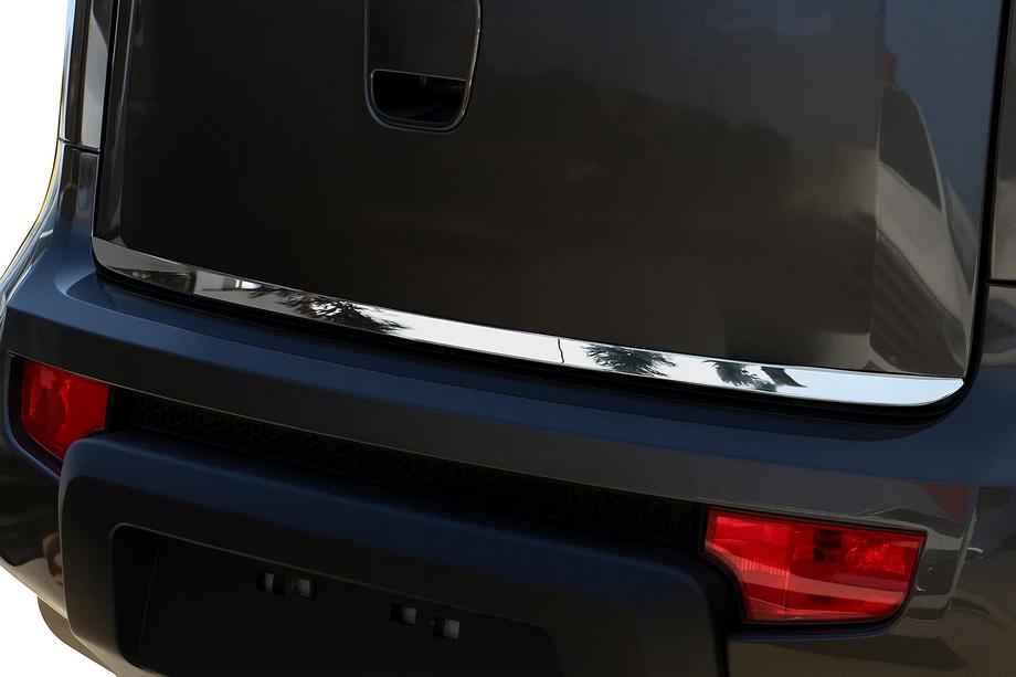 Kia Soul I 2008–2013 Zaščitna letev roba prtljažnika (nerjaveče jeklo) OmsaLine - italijansko nerjavno jeklo Image