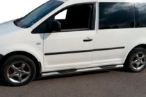 Volkswagen Caddy 2010–2015 Stranske cevi BB002 (2 kosa, inox) fotografija 3