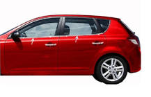 Kia Ceed 2007–2012 Okenske obrobe (4 kos, nerjavno jeklo) fotografija 1