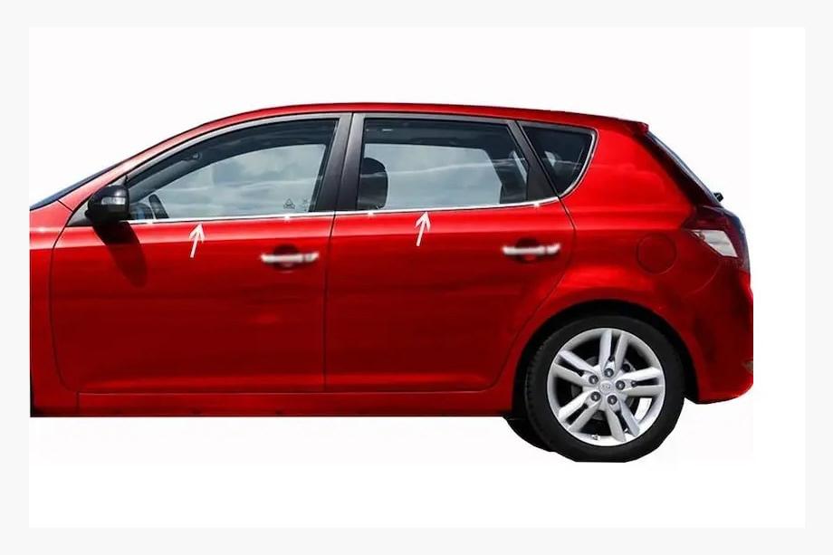 Kia Ceed 2007–2012 Okenske obrobe (4 kos, nerjavno jeklo) Image