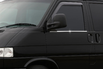 Volkswagen T4 Transporter 1990–2003 Zunanje okenske letvice (2 kosa, nerjavno jeklo) fotografija 1