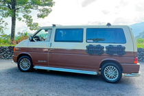 Volkswagen T4 Transporter 1990–2003 Stranske stopnice Premium (2 kos, nerjavno jeklo) Dolga medosna razdalja, 60 mm fotografija 11