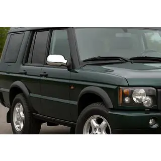 Kromirani pokrovi ogledal (2 kosa, nerjavno jeklo) Land Rover Discovery II 1998–2004 fotografija 1