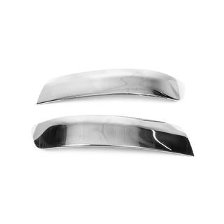 Kromirani kotni zaščitni letvici za sprednji odbijač (2 kosa, nerjaveče jeklo) fotografija 2
