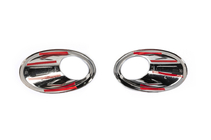Nissan Qashqai 2010–2014 Okvirja meglenk z ugreznitvijo (2 kos, plastika) fotografija 7